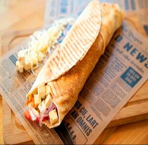 Vegetariškas lavašas su sūriu